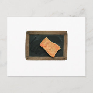 Ardoise Passer l'éponge Vinatge School Slate postC Briefkaart