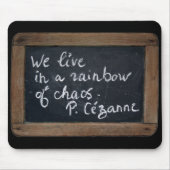 Ardoise Rustic School Slate Cezanne's Quote MouseP Muismat (Voorkant)