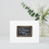 Ardoise Rustic School Slate Cezanne's Quote PostC Briefkaart (Staand voorkant)