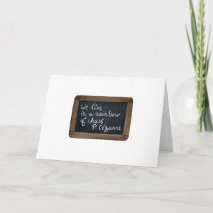 Ardoise Rustic School Slate Cezanne's Quote W Kaar Kaart