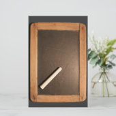 Ardoise  School leisteen met krijt Stationery Briefpapier (Staand voorkant)