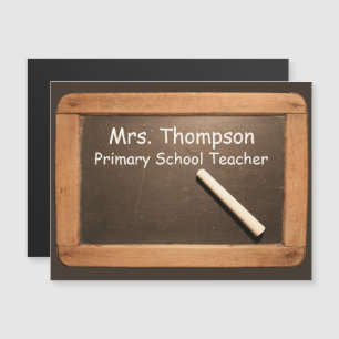 Ardoise  School Slate Chalk Magnetic Card