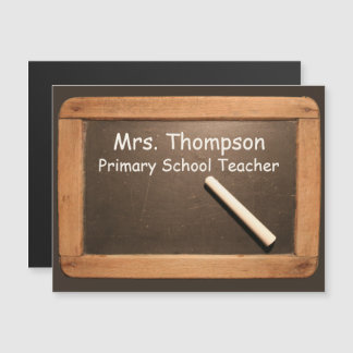 Ardoise  School Slate Chalk Magnetic Card