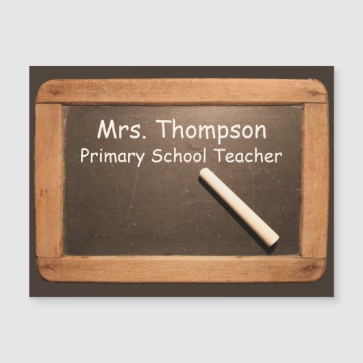 Ardoise  School Slate Chalk Magnetic Card (Voorkant)