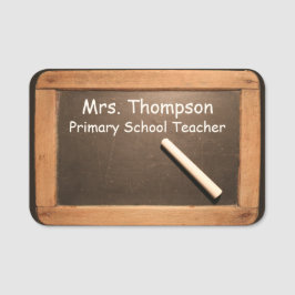 Ardoise  School Slate Chalk Name Tag