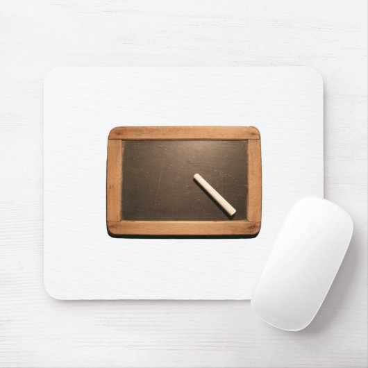 Ardoise Voeg jouw tekst Schoolslate MouseP toe Muismat (Met muis)