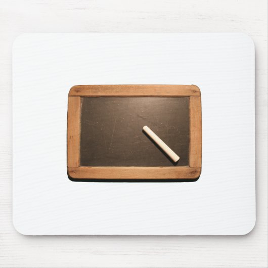 Ardoise Voeg jouw tekst  Schoolslate MouseP toe Muismat (Voorkant)