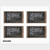 Ardoise - W. Shakespeare's Quote - Rechthoekige Sticker (Vel)