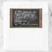 Ardoise - W. Shakespeare's Quote - Rechthoekige Sticker (Tas)