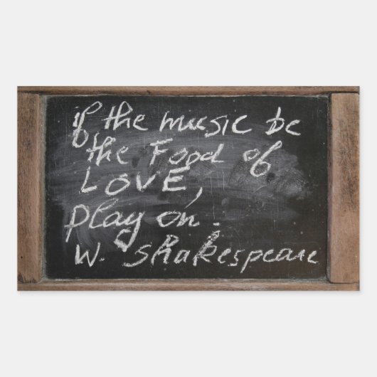 Ardoise - W. Shakespeare's Quote - Rechthoekige Sticker (Voorkant)
