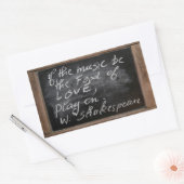 Ardoise - W. Shakespeare's Quote - Rechthoekige Sticker (Envelop)