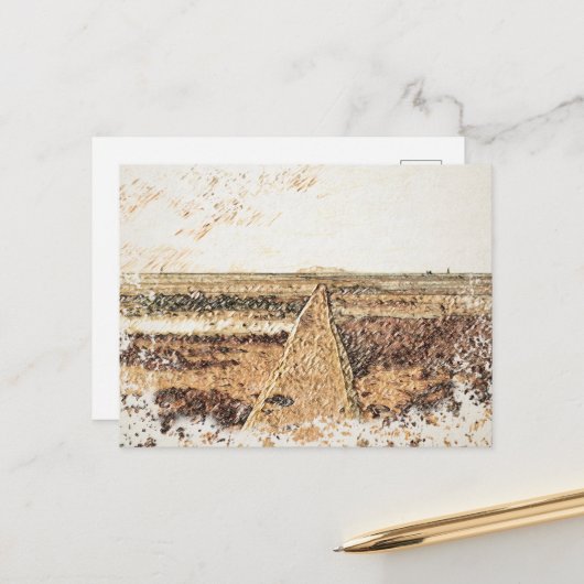 Ardrossan Beach Sunset, Scotland Briefkaart (Voorkant / Achterkant in situ)