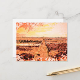 Ardrossan Beach Sunset, Scotland Briefkaart