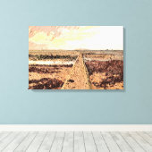 Ardrossan Beach Sunset, Scotland Canvas Afdruk (Insitu (Houten vloer))