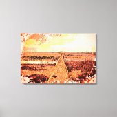 Ardrossan Beach Sunset, Scotland Canvas Afdruk (Voorkant)