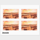 Ardrossan Beach Sunset, Scotland Rechthoekige Sticker (Vel)