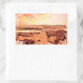 Ardrossan Beach Sunset, Scotland Rechthoekige Sticker (Tas)