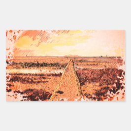 Ardrossan Beach Sunset, Scotland Rechthoekige Sticker