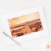 Ardrossan Beach Sunset, Scotland Rechthoekige Sticker (Envelop)