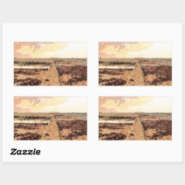 Ardrossan Beach Sunset, Scotland Rechthoekige Sticker