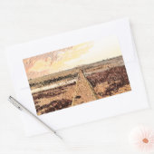 Ardrossan Beach Sunset, Scotland Rechthoekige Sticker (Envelop)