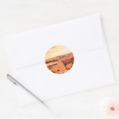 Ardrossan Beach Sunset, Scotland Ronde Sticker (Envelop)
