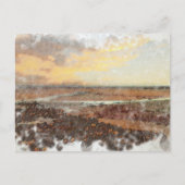 Ardrossan Beach Sunset Watercolour Briefkaart (Voorkant)