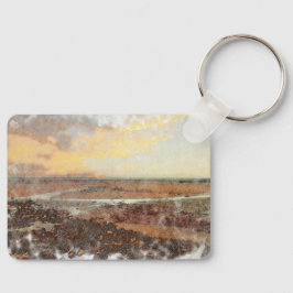 Ardrossan Beach Sunset Watercolour Sleutelhanger