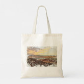 Ardrossan Beach Sunset Watercolour Tote Bag (Achterkant)