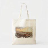Ardrossan Beach Sunset Watercolour Tote Bag (Voorkant)