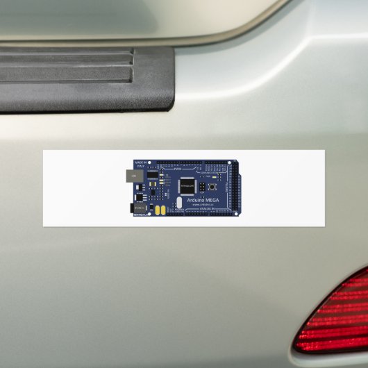 Arduino Mega Bumpersticker (Op auto)