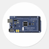 Arduino Mega Ronde Sticker (Voorkant)