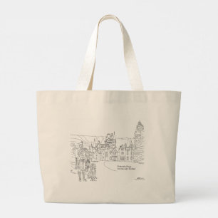 Ardverikie House Highlander Gordon Setter Canvas t Grote Tote Bag
