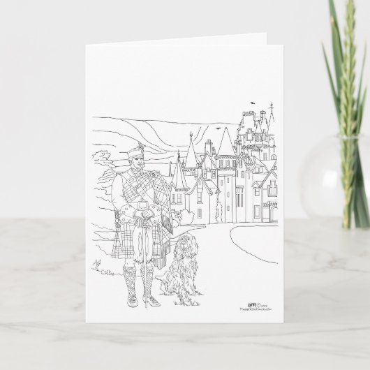 Ardverikie House Highlander Gordon Setter Kaart (Voorkant)