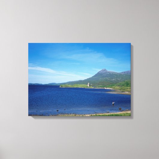 Ardvreck Castle Scotland Canvas Afdruk (Voorkant)