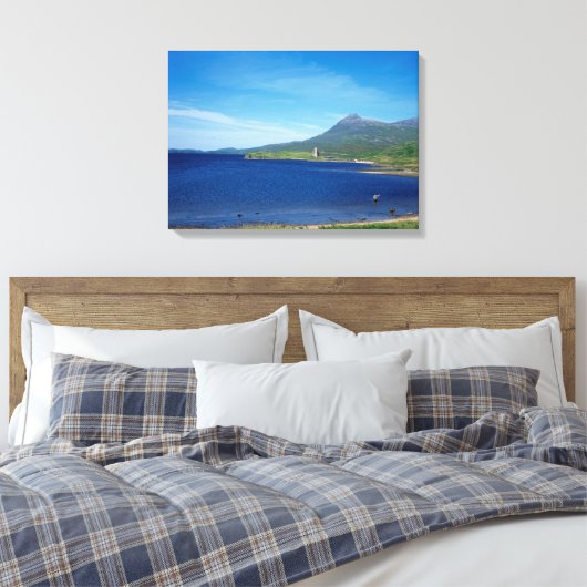 Ardvreck Castle Scotland Canvas Afdruk (Insitu (Slaapkamer))