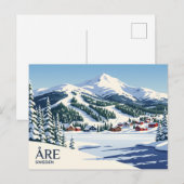 Åre Ski Resort Zweden Briefkaart (Voorkant / Achterkant)
