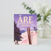 Åre Sweden skiposter Briefkaart (Staand voorkant)