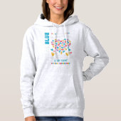 Are you a proud autism Grandpa? This I Wear Blue f Hoodie (Voorkant)