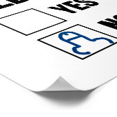 Are You Childish Yes Nob Funny Saying Quote Men Wo Poster (Hoek)