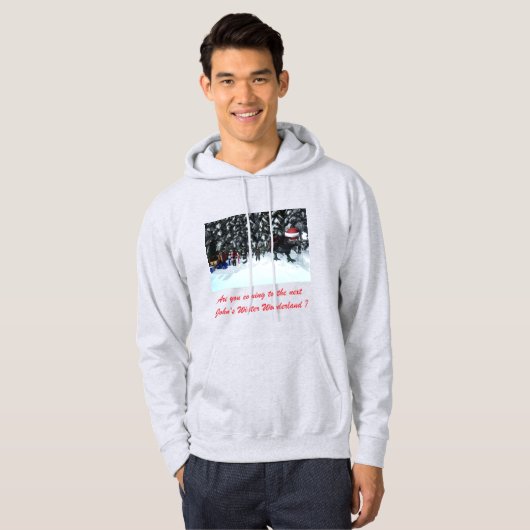 Are you coming to the next John Kapuzen-Sweatshirt Hoodie (Voorkant volledig)