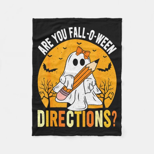 Are You Fall-o-ween Direction Funny Sarcastic Quot Fleece Deken (Voorkant)
