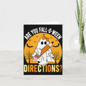Are You Fall-o-ween Direction Funny Sarcastic Quot Kaart (Voorkant)