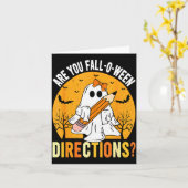 Are You Fall-o-ween Direction Funny Sarcastic Quot Kaart (Gele Bloem)