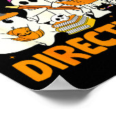 Are You Fall-o-ween Directions Funny Ghost Teacher Poster (Hoek)