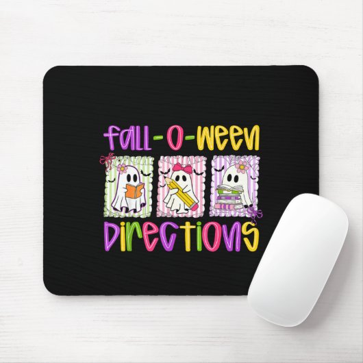Are You Fall-o-ween Directions Funny Teacher Hallo Muismat (Met muis)