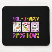 Are You Fall-o-ween Directions Funny Teacher Hallo Muismat (Voorkant)