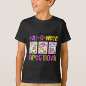 Are You Fall-o-ween Directions Funny Teacher Hallo T-shirt (Voorkant)