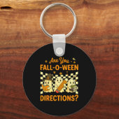 Are You Fall O Ween Directions Halloween Teacher G Sleutelhanger (Voorkant)