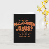 Are You Fall-o-ween Jesus Fall Halloween Christian Kaart (Gele Bloem)